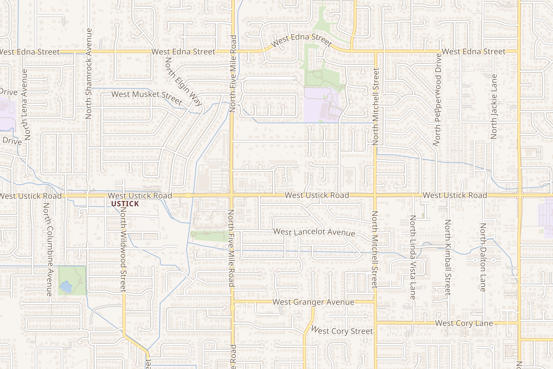 Map showing the Earl & Edwards office at 10330 W Ustick Rd, Boise, ID 83704
